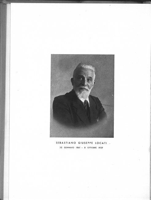 Sebastiano Giuseppe Locati. 20 gennaio 1861  8 ottobre 1939
