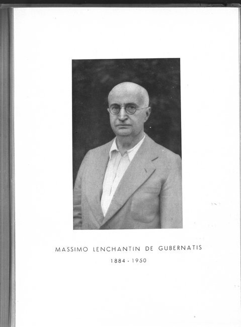 Massimo Lenchantin De Gubernatis 1884-1950